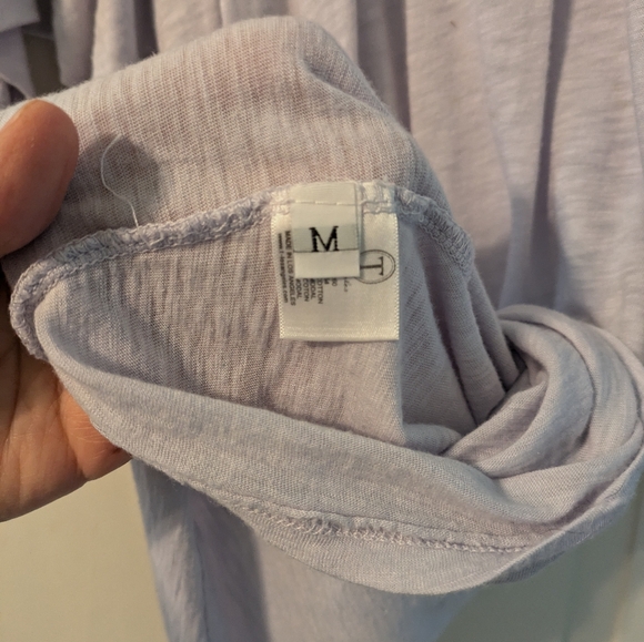 Palest Lavender T Los Angeles Supima Cotton Top- M - Picture 3 of 4